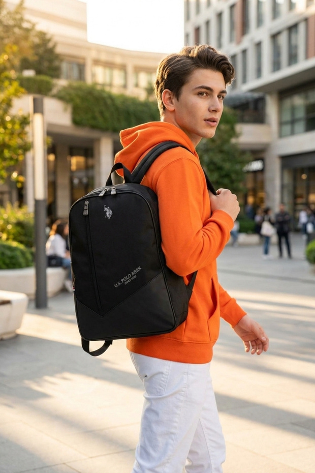 U.S. Polo Assn. 26171 High School University School Bag Backpack Black