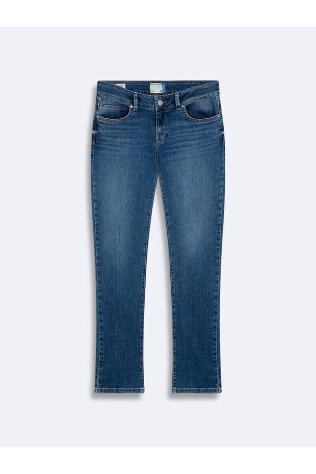 Nicole Slim Fit Mid Waist Mid Indigo Jean Pants