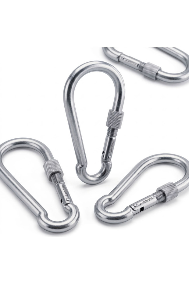 50 Pieces 6 mm Screw Carabiner