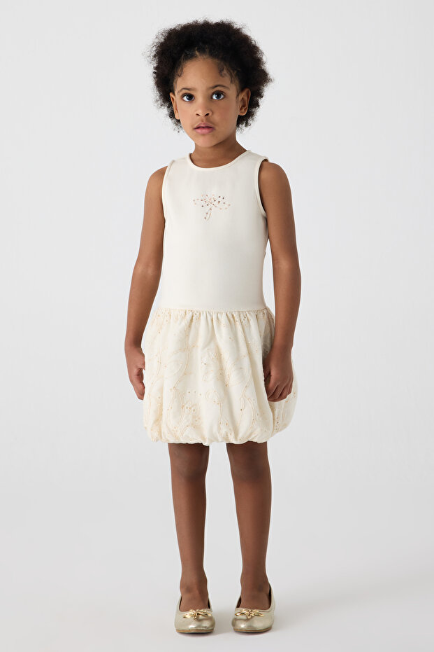 Girl Ecru Dress