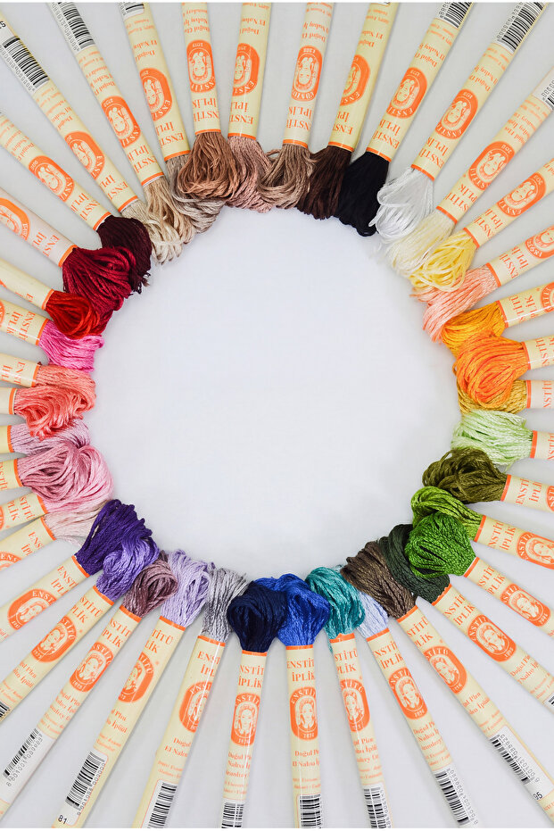 40-Piece Embroidery Thread Set – Laundry Silk, Rayon, Shiny Silk Texture, Fade-Resistant Colors (Shipped Without Spool)