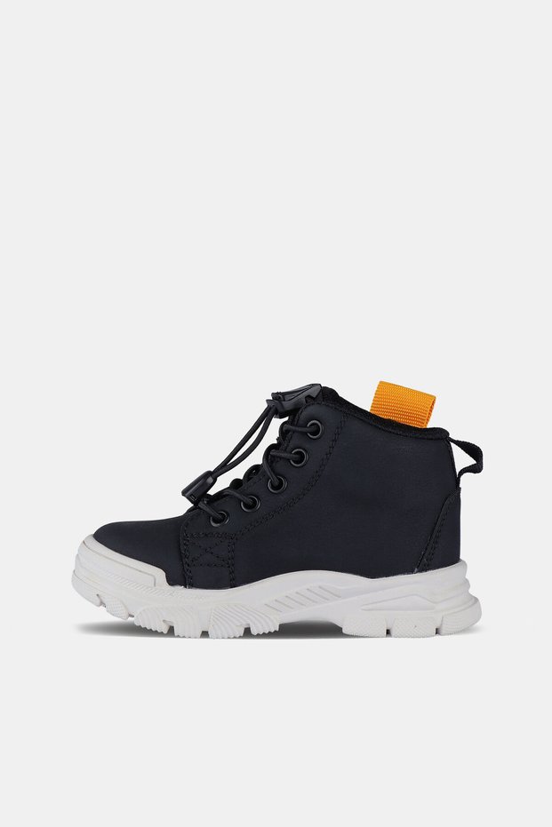 Marcus Embroidered Men's Preschool Black Boots