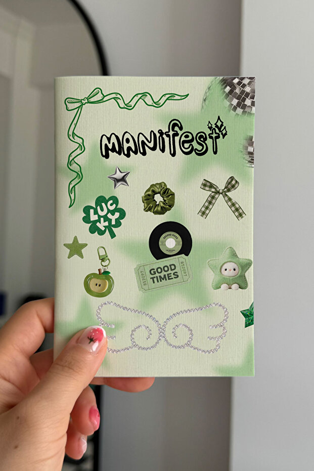 Manifest Green Mini Unlined Notebook