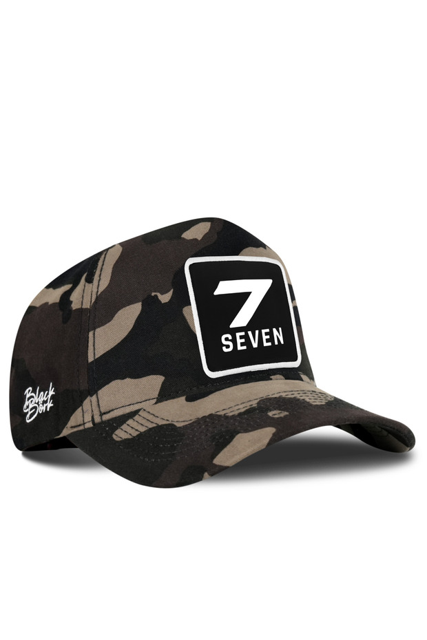 Number 7 Logo Camouflage Baseball Cap