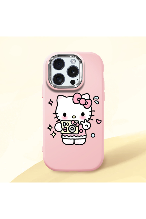 iPhone 15 Pro Compatible Sweet Cartoon Animal Motif Case, Shockproof for Daily Use