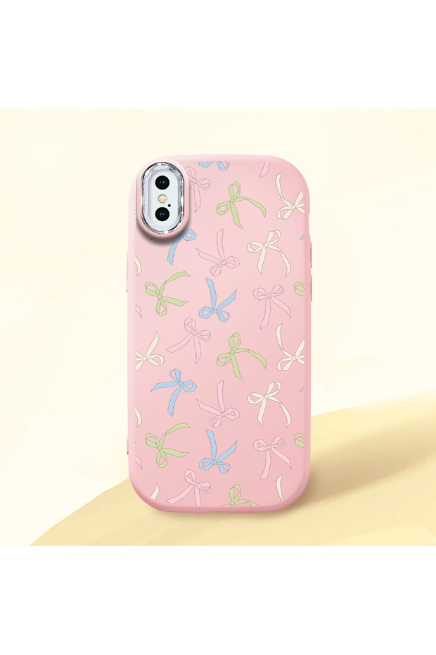iPhone X/Xs Compatible Colorful Ribbon Printed Soft Silicone Case, Shock Absorption and Impact Protection