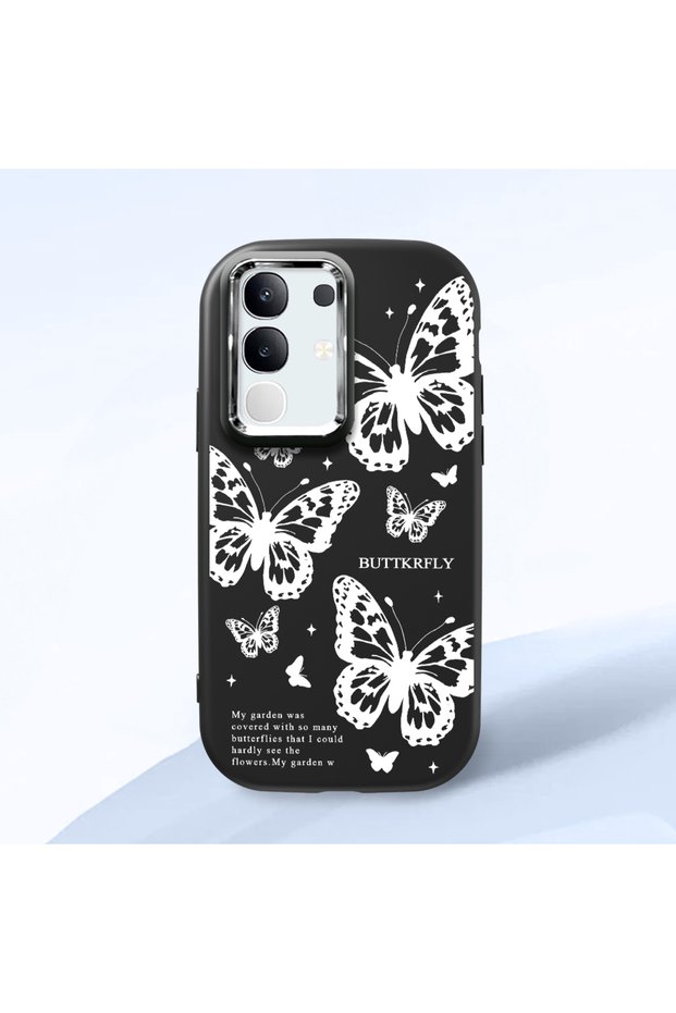 Vivo Y29 4g Compatible Minimal Butterfly Pattern Soft Silicone Case, Impact Protected