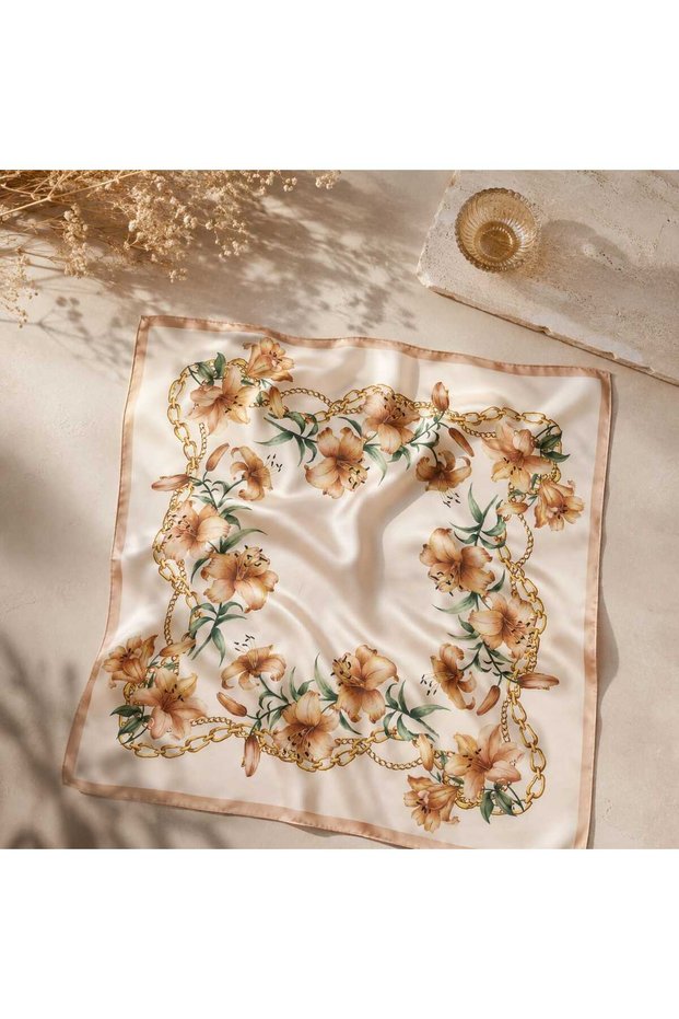 Patterned Women's Scarf (50X50)