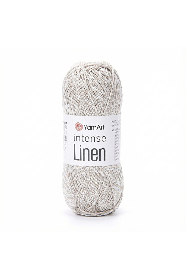 Intense Linen 45% Linen 55% Viscose 50 Gr 175 m Fine Hand Knitting Yarn-4100-1 Adet