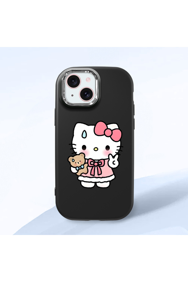 iPhone 15 Compatible Sweet Cartoon Animal Motif Case, Shockproof for Daily Use