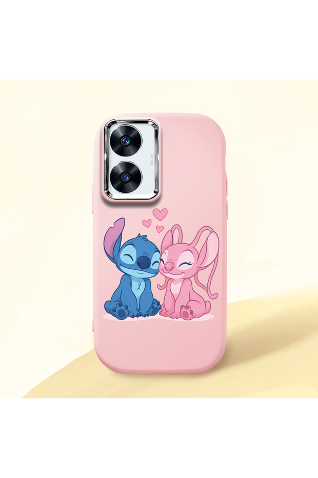 Realme C55 Compatible Cute Cartoon Figure Silicone Case, Protects the Phone from Bumps and Scratches