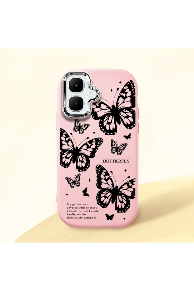 Tecno Spark Go 2 Compatible Minimal Butterfly Pattern Soft Silicone Case, Impact Protection