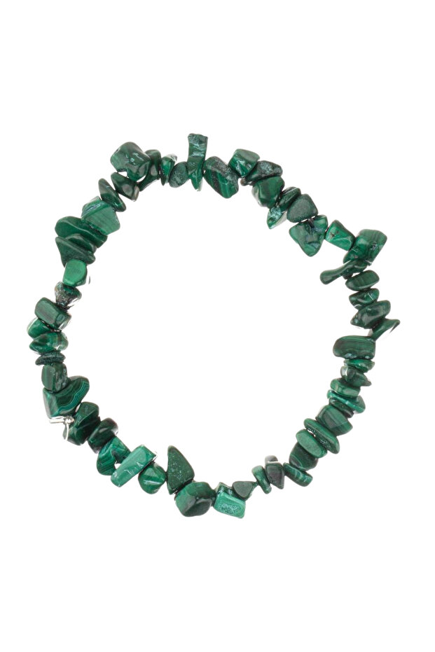 Broken malachite natural stone bracelet