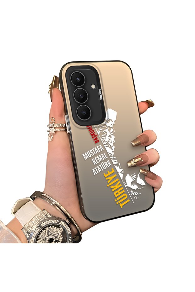 Samsung Galaxy S25 Fe Compatible Hard Acrylic Back Silicone Edge Lens Protection Stylish Print Case