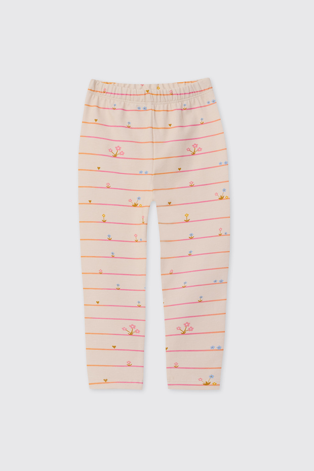 Girl's Fuchsia Leggings with Elastic Waist