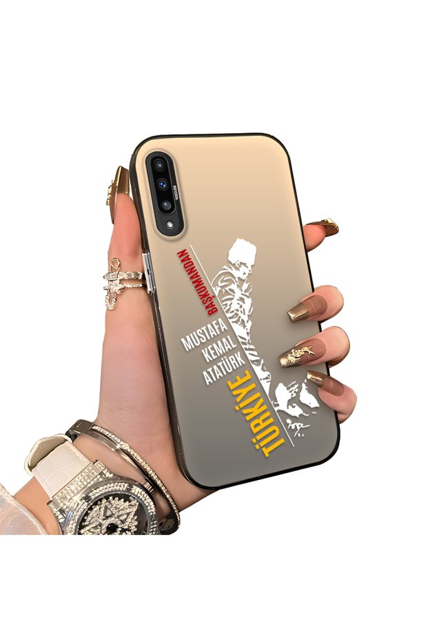 Samsung Galaxy A50/A50S/A30S Compatible Hard Acrylic Back Silicone Edge Lens Protection Stylish Print Case