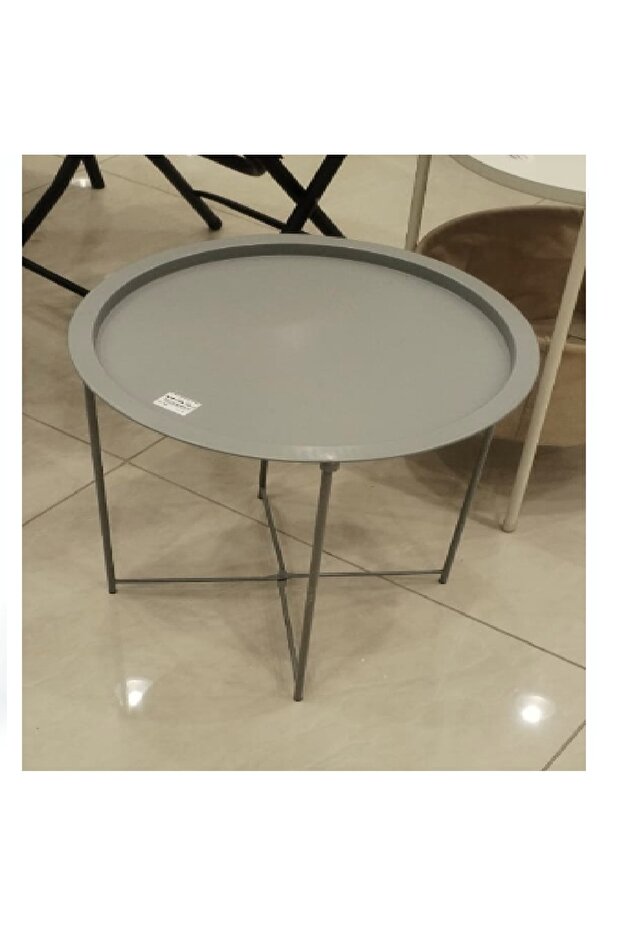 Round Coffee Serving Tray Table Green