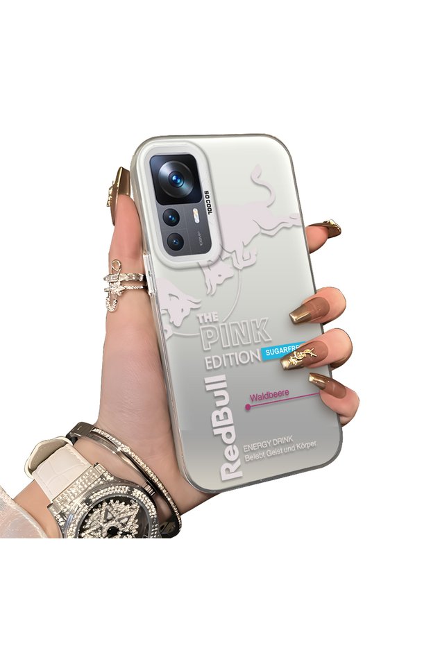 Xiaomi Mi 12T/12T Pro Compatible Hard Acrylic Back Silicone Edge Lens Protection Stylish Print Case