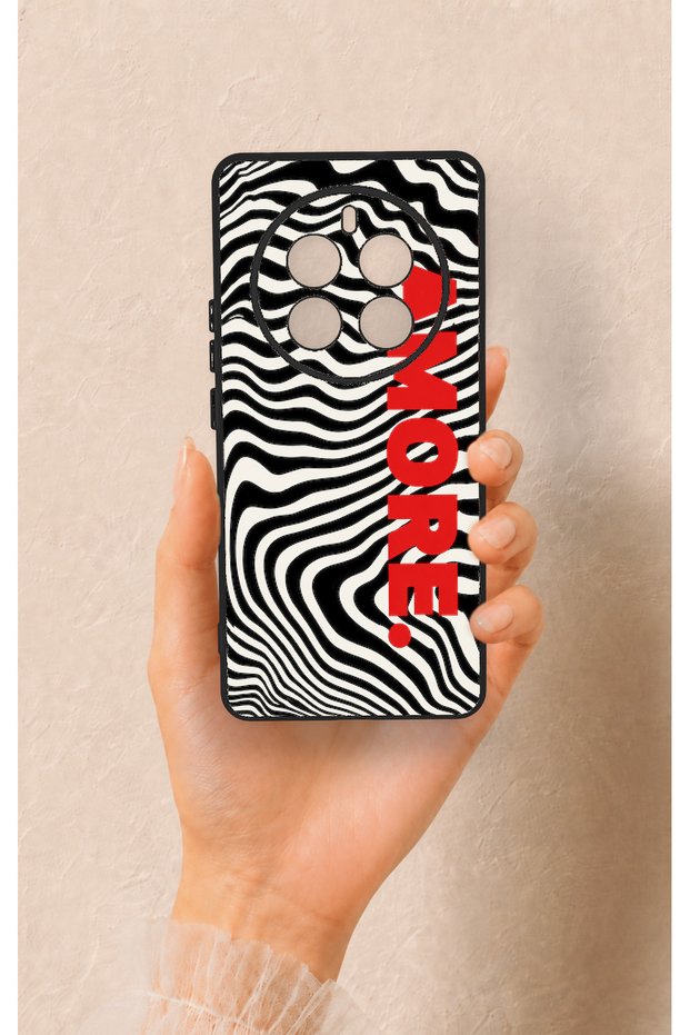 Realme 12 Pro Compatible Zebra Amore Patterned Silicone Case