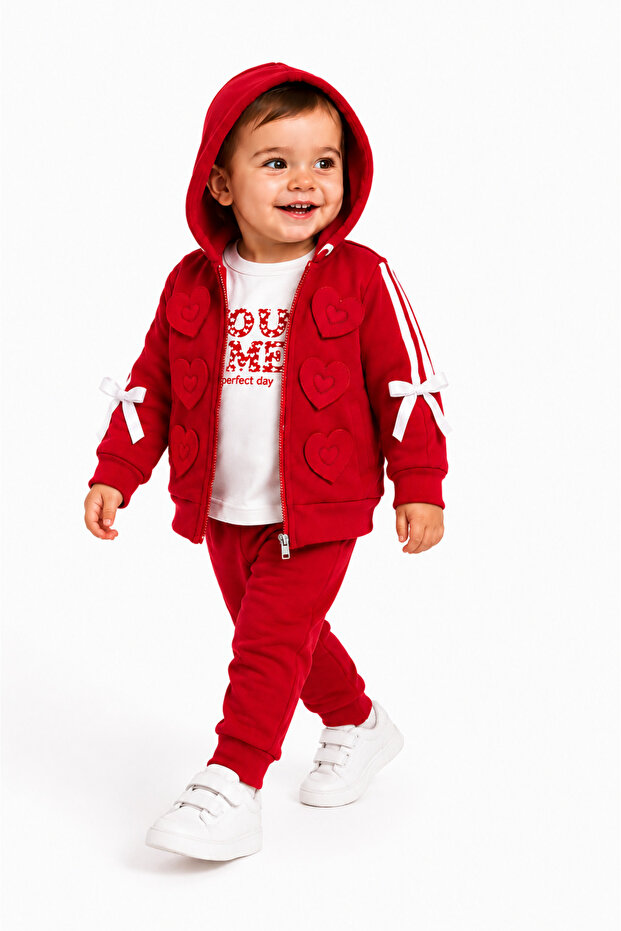 Baby Set - Red - Plain