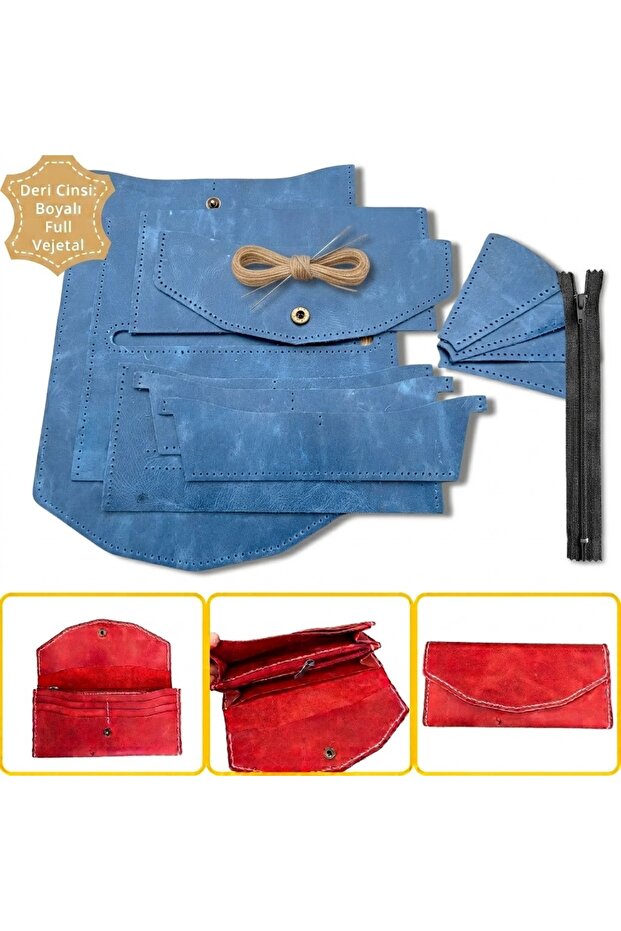Wallets - Blue - Genuine leather