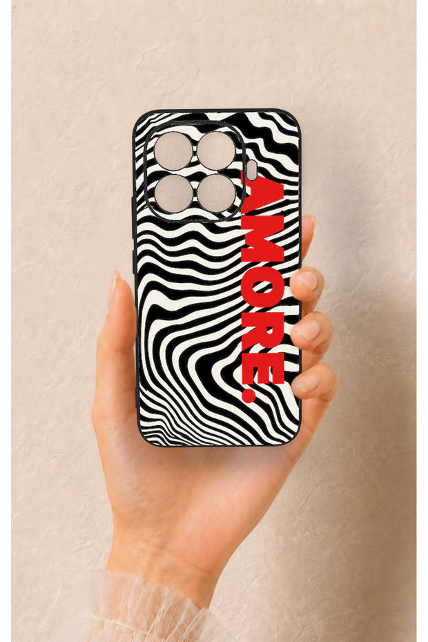 Mi 15t Pro Compatible Zebra Amore Patterned Silicone Case