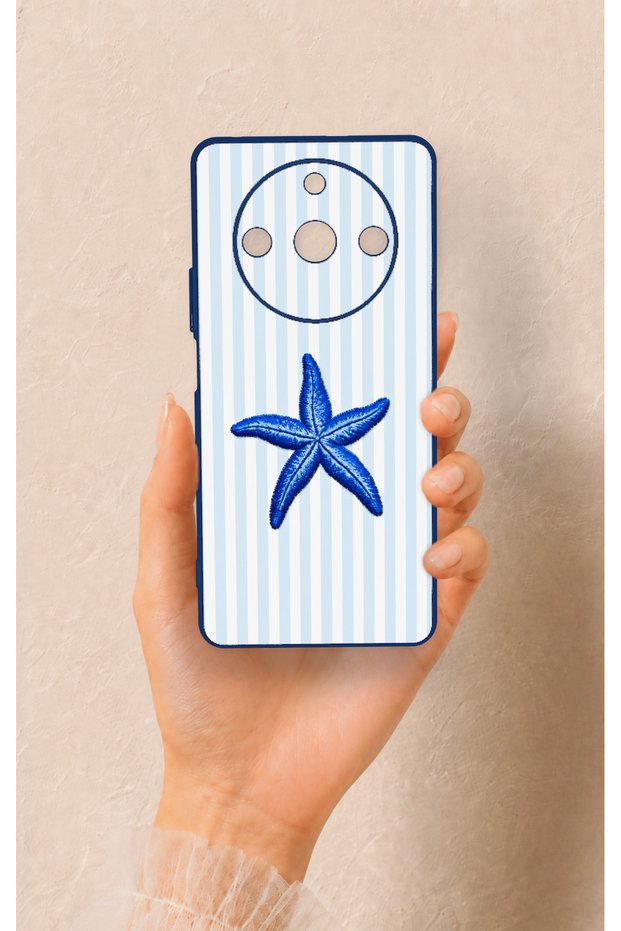 Realme 11 Pro Compatible Blue Starfish Patterned Silicone Case