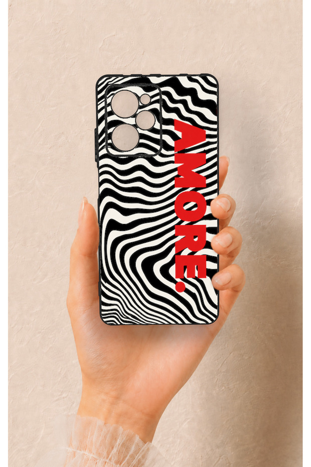 Poco X5 Pro Compatible Zebra Amore Patterned Silicone Case