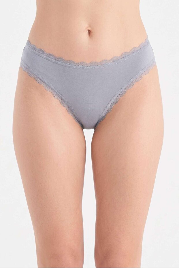 10511 Dantel Cerceve Normal Waist Culot