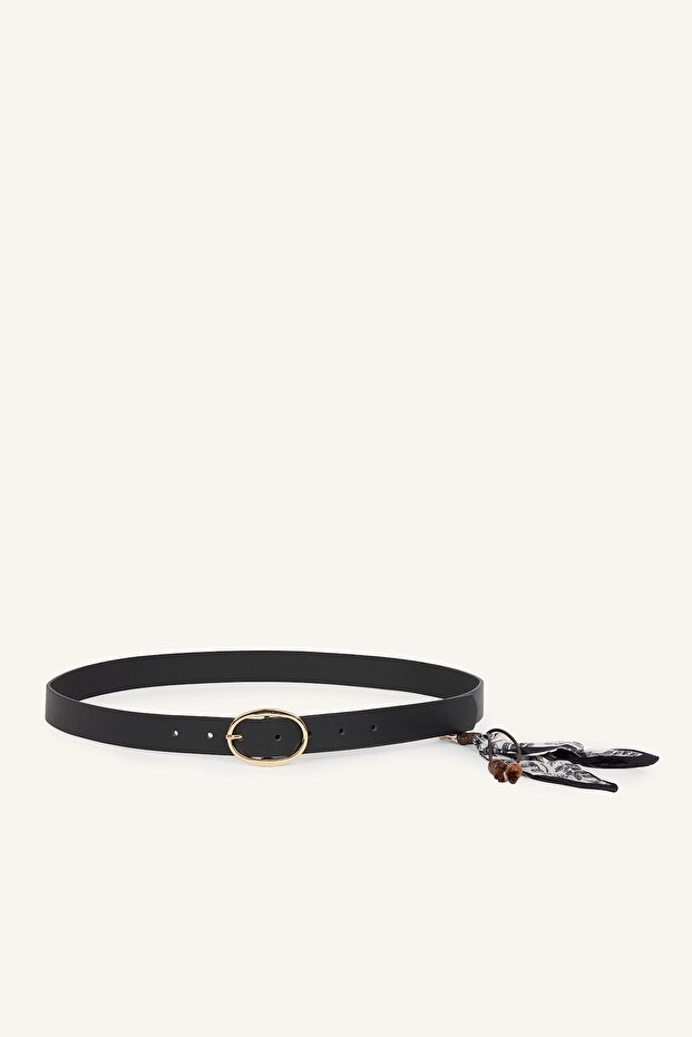 Women's Square Buckle Faux Leather Casual Belt I7843Axns