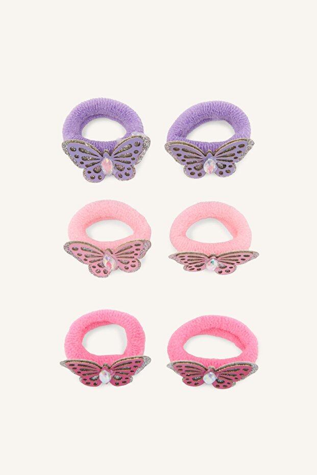 6-Piece Butterfly Detailed Hair Accessory for Baby Girl I3146A5Ns