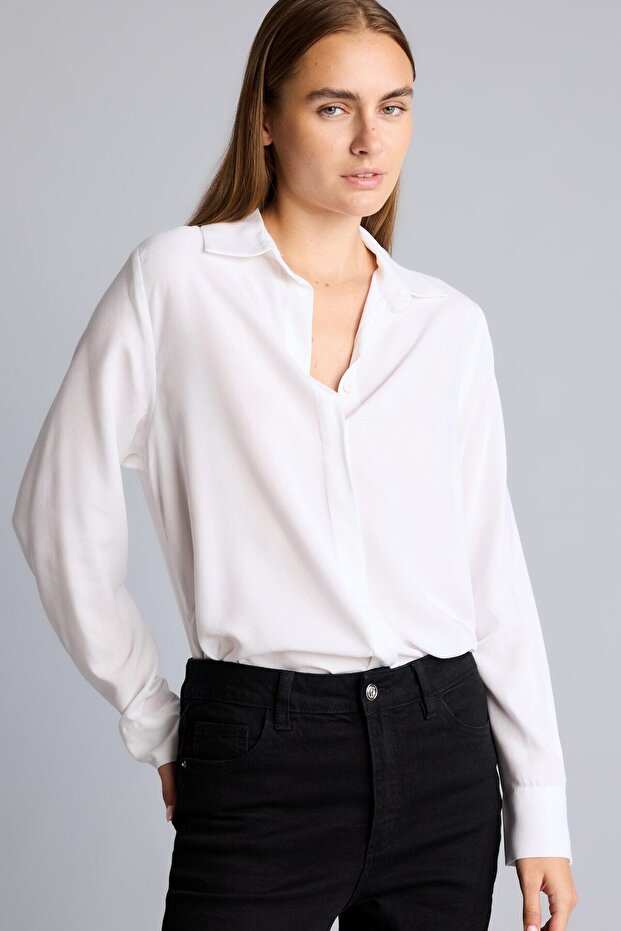 Regular Fit Classic Collar Long Sleeve Shirt Z6472Az26Au