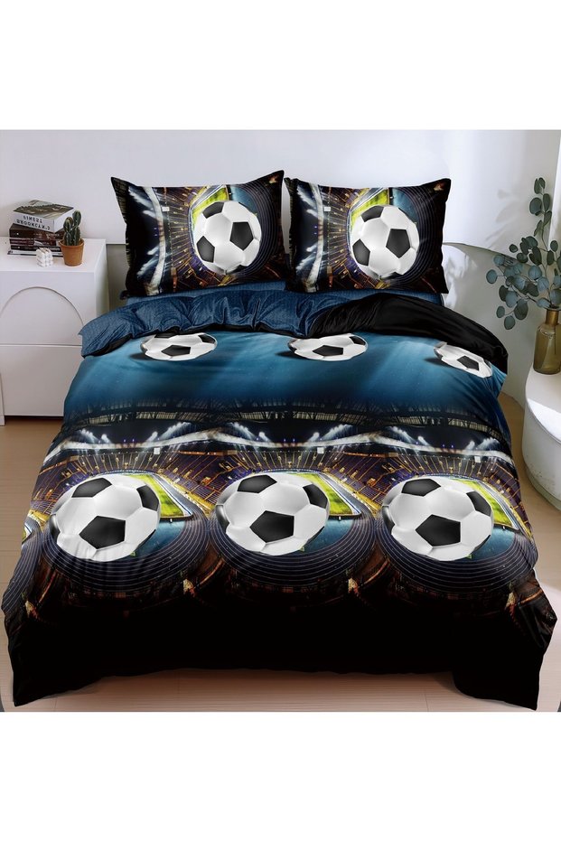Double Bedding Sets - Black - Flat