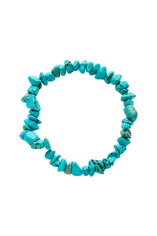 Broken turquoise natural stone bracelet
