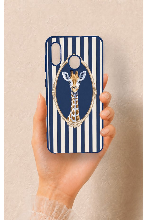 Samsung A20-A30 Compatible Giraffe Patterned Silicone Case