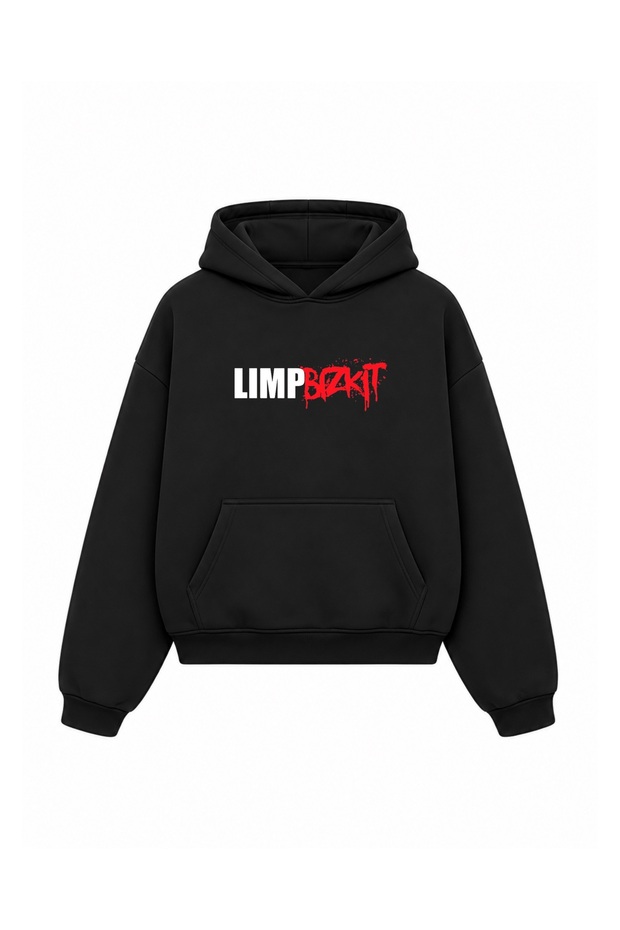 Limp Bizkit Design Printed Oversize Unisex Hooded Sweatshirt Hoodie