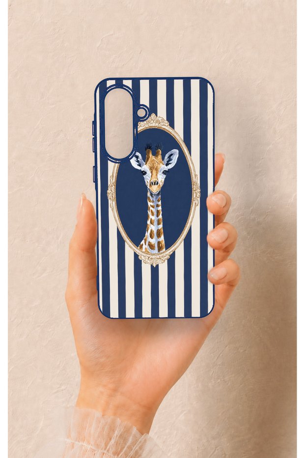 Samsung A56 Compatible Giraffe Patterned Silicone Case