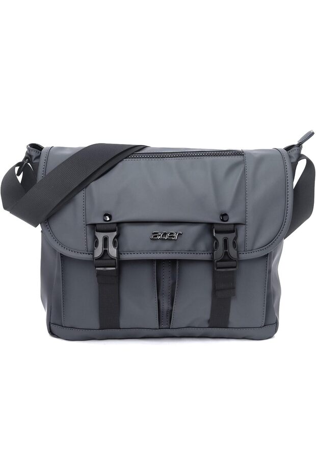 Stylo Premium 14 Inch Gray Color Sling Bag I Water Resistent Polyester I Stylish Zipper Pockets and Compartments | Two Small Pockets