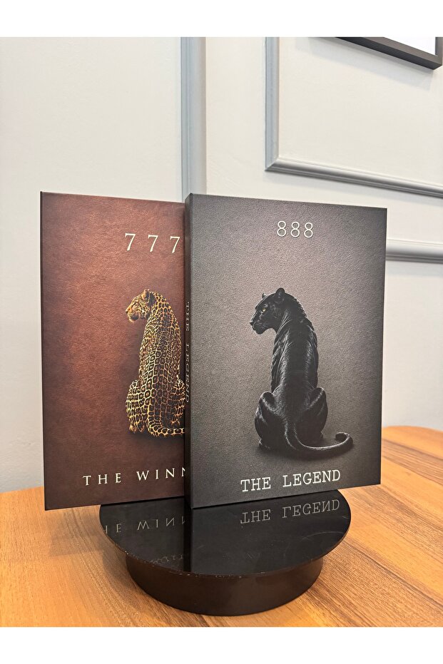 777 & 888 Manifest Decorative Book Box Set – the Winner & the Legend – 2-Piece Premium Decorative Box
