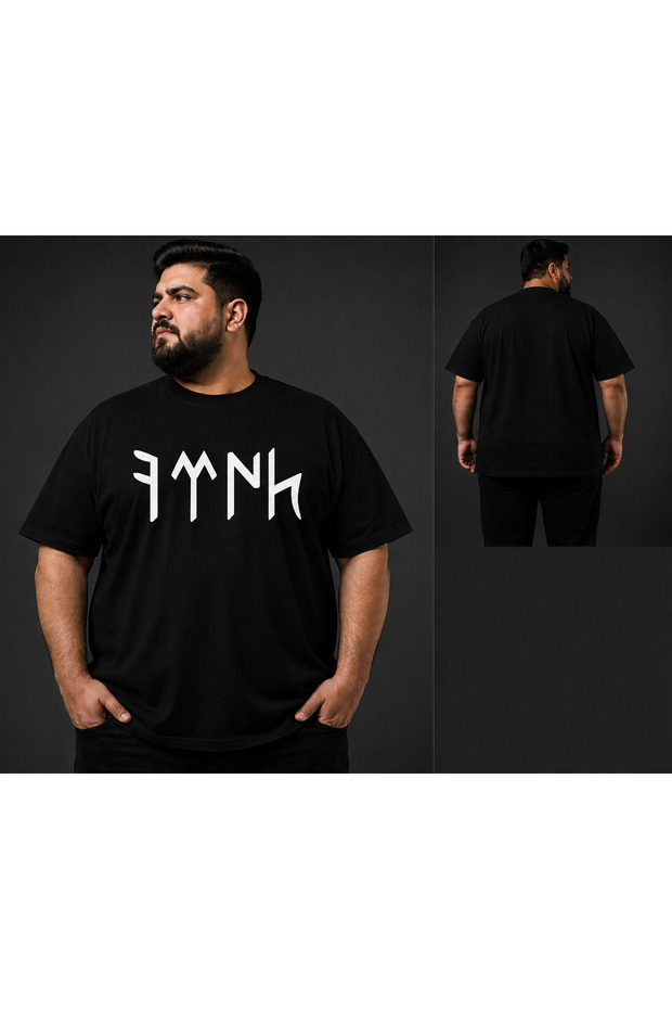 Unisex Oversize T-Shirt Türk Printed 100% Cotton T-Shirt Large Size Comfortable Fit