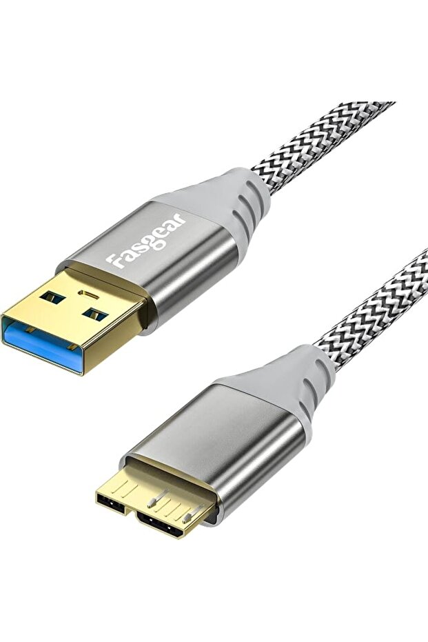 كابل من فاسجير بطول 487.68 مليمتر نوع USB 3.0 الى مايكرو بي متوافق مع لابتوب
