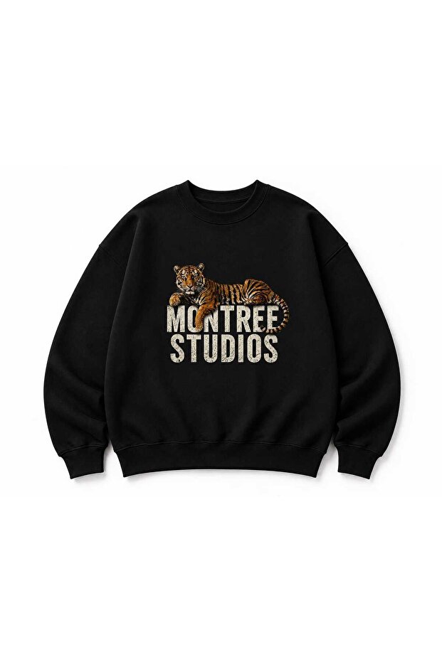 Unisex 3 Thread Threaded 100% Cotton Oversize Hoodless Printed Sweatshirt