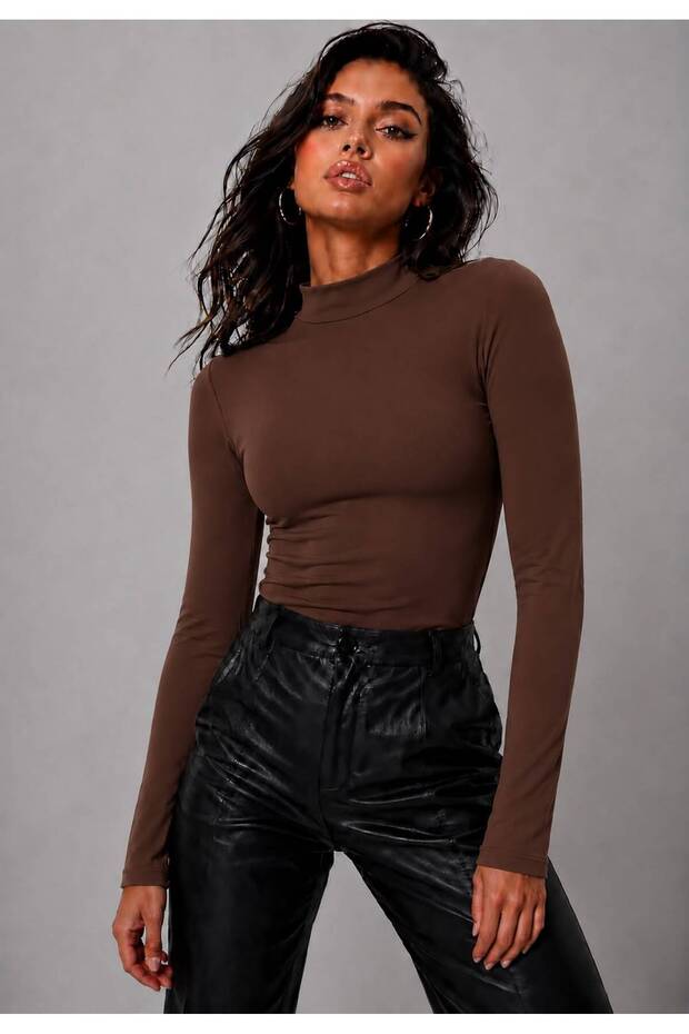 Women's Half Turtleneck 100% Cotton Body & Underwear