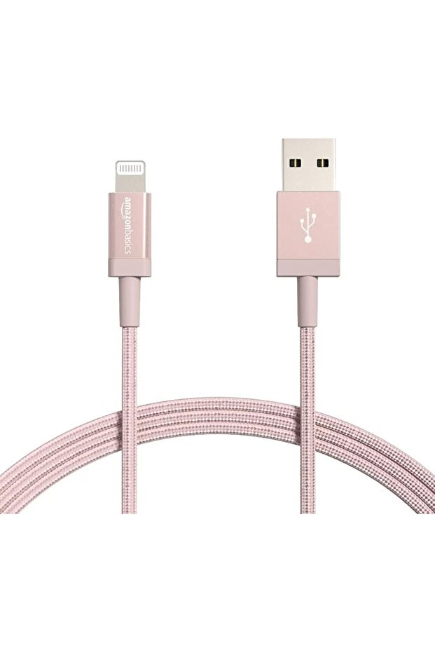 كابل من أمازون بيسيكس بطول 1.83 متر نوع USB إلى لايتنينغ متوافق مع الهواتف الذكية