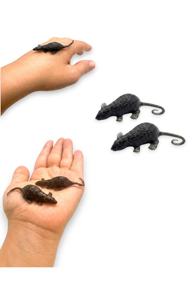 Prank Mouse Elastic Sticky Small Mouse Toy - 2 Pieces