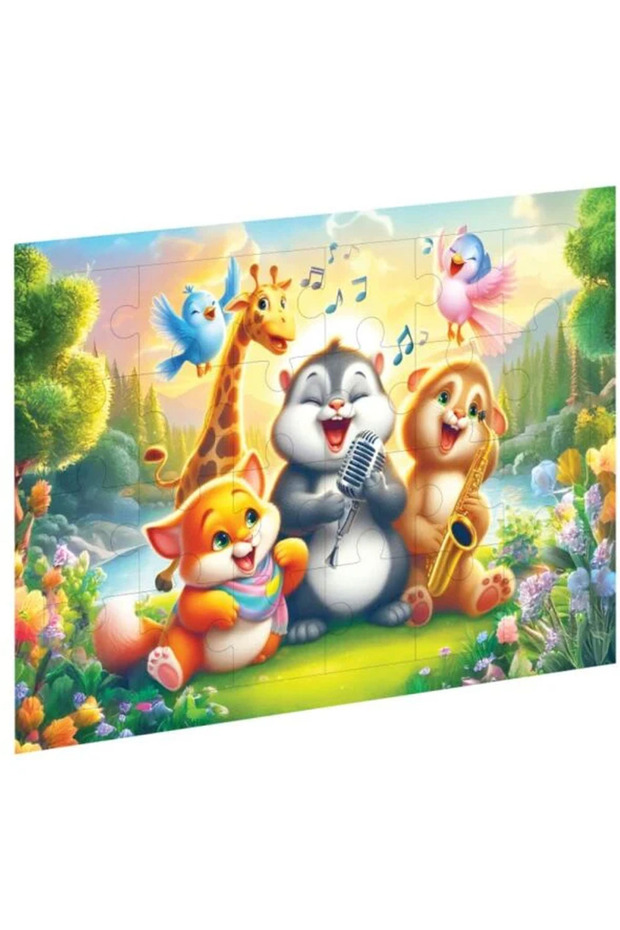 Puzzle Cheerful Friends Wooden