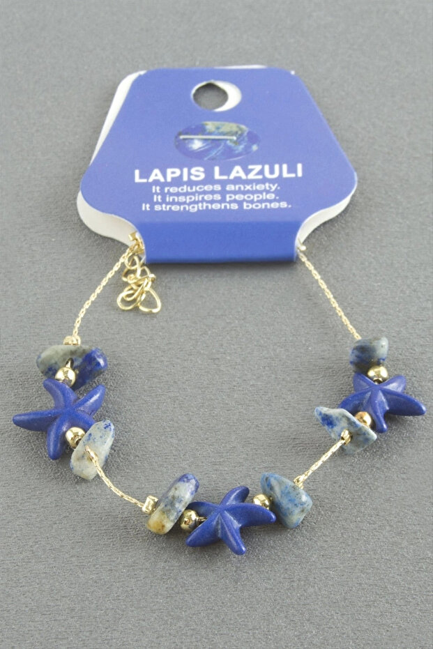 Sea Star Lapis Natural Stone Bracelet