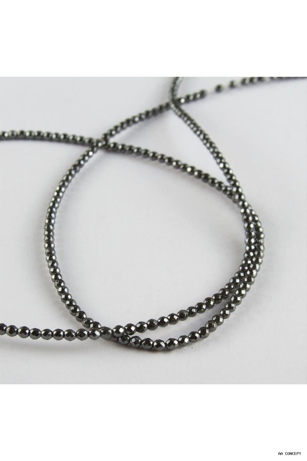 CONCEPTA 3 mm Faceted Hematite (165717) Stone, Anthracite