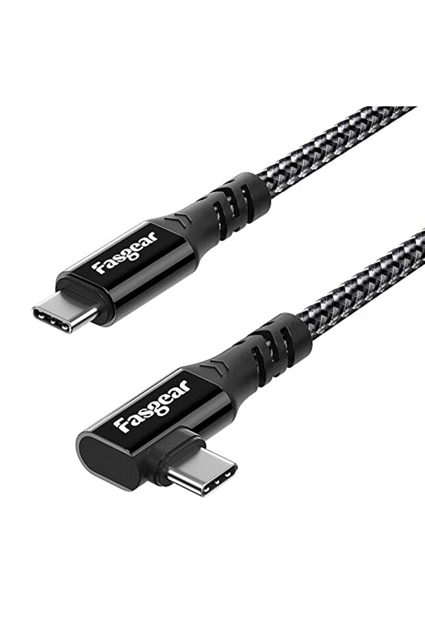 كابل USB C إلى USB C، سرعة 20 جيجابت في الثانية، USB 3.2 الجيل الثاني (3 أقدام، أسود)