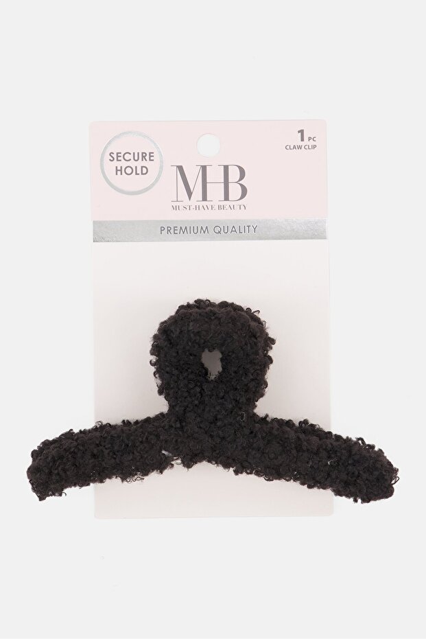 Women 1 Pc Faux Fur Claw Clips, Assorted